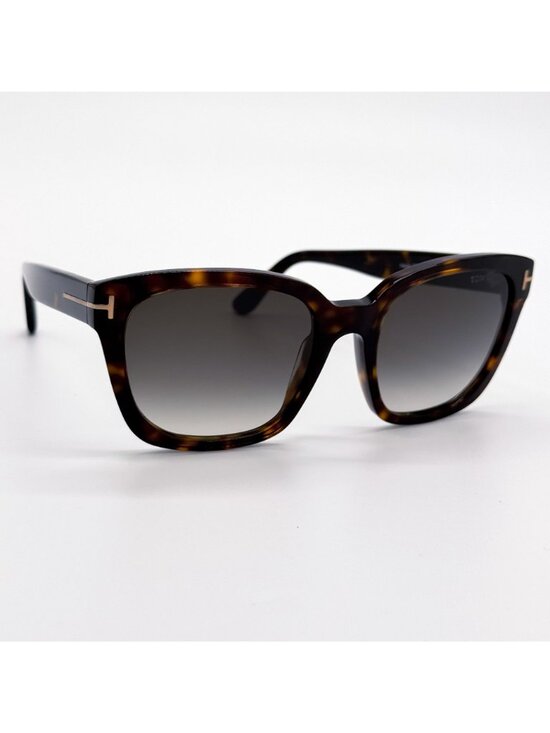 NEW TOM FORD HAYLAY SUNGLASSES TF1216 52B SQUARE HAVANA WOMEN EYEWEAR FT1216 main image 9